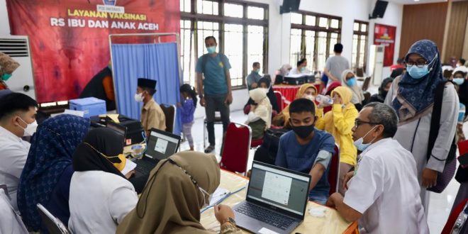 Terus Berlanjut, Vaksinasi Massal Pemerintah Aceh Kini Capai 95.661