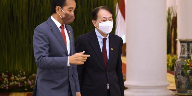 Presiden Jokowi Bertemu Pimpinan ADB di Istana Bogor