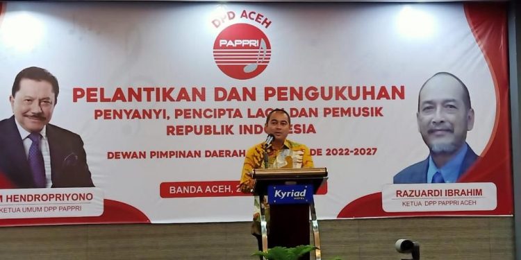 Gubernur Harap DPD PAPPRI Aceh Memfasilitasi Musisi Lokal
