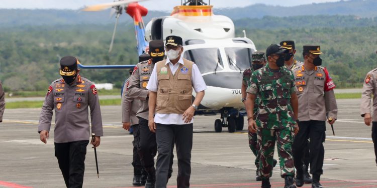 Tinjau pelaksanaan Vaksinasi Serentak  Presisi yang diselenggarakan Polri di LPMP, PPKM Mikro di Aceh