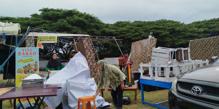 Angin Badai Robohkan Stand Expo UMKM PON XXI Aceh-Sumut