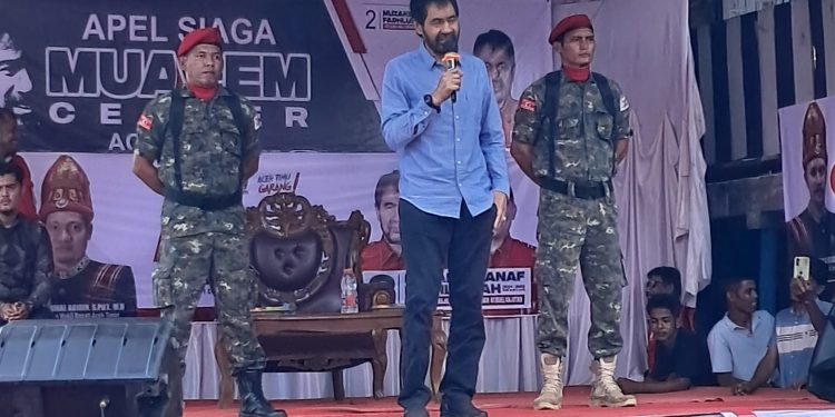 Mualem Center Aceh Timur Gelar Apel Siaga dan Hadirkan Muzakir Manaf