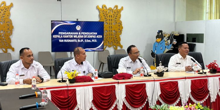 Kakanwil Ditjenpas Aceh Berikan Penguatan kepada Jajaran