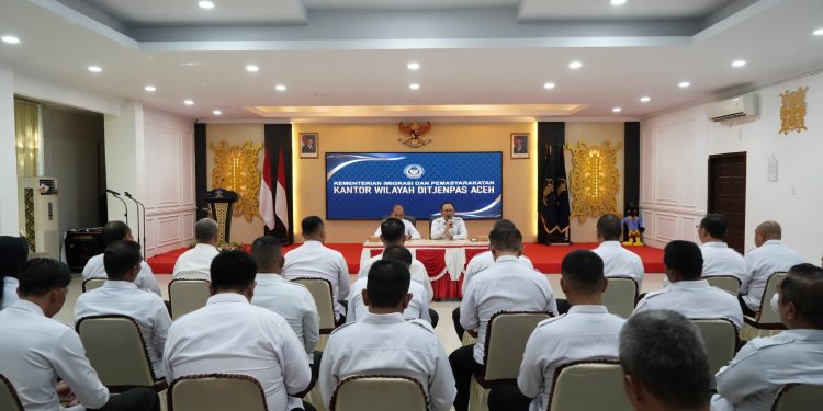 Kakanwil Ditjenpas Aceh Arahkan Kepala UPT se-Aceh Beri Pelayanan Profesional