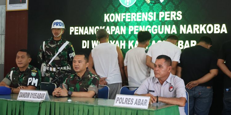 Kodam Iskandar Muda Amankan Pengedar Serta Pengguna Sabu dan Ganja di Aceh Barat