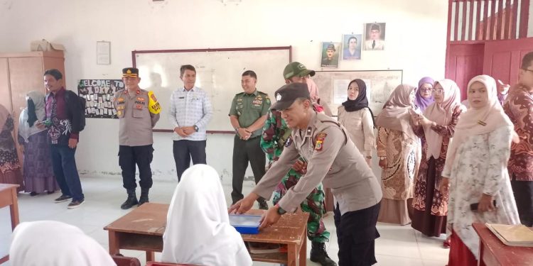 Polres Lhokseumawe Kawal Distribusi Program Makan Bergizi Gratis di Lima Sekolah
