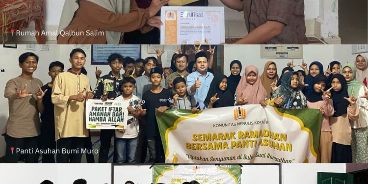 KMK UIN Ar-Raniry Gelar Semarak Ramadhan di Panti Asuhan