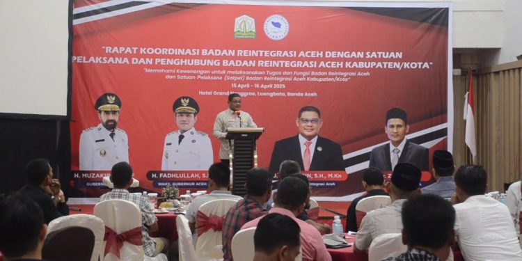 Badan Reintegrasi Aceh Gelar Rapat Kordinasi Bersama Satpel dan Penghubung