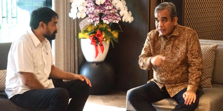 Gubernur Aceh Bertemu Ketua MPR RI Bahas Pembangunan Aceh