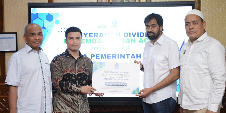 Pemerintah Aceh Terima Dividen Rp26,7 Miliar dari PT PEMA