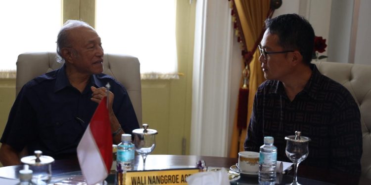 Nobuhiro Aizawa Temui Wali Nanggroe, Bahas Kerjasama Strategis Kawasan Asia Timur