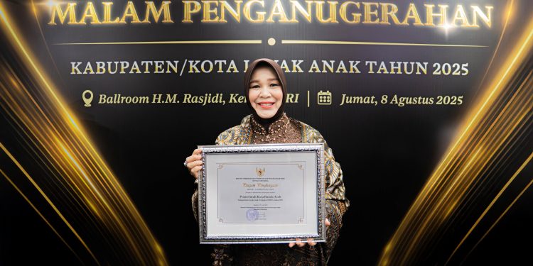 Banda Aceh kembali Raih Penghargaan KLA 2025