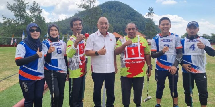 Ketum KONI Pusat Membuka secara Resmi 3rd International Gateball Gymboree Sari Ater Open Tournament 2025