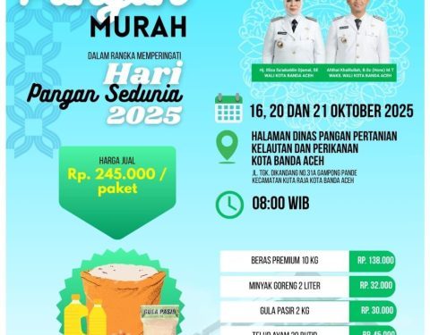 Besok Pemko Banda Aceh Adakan Pangan Murah